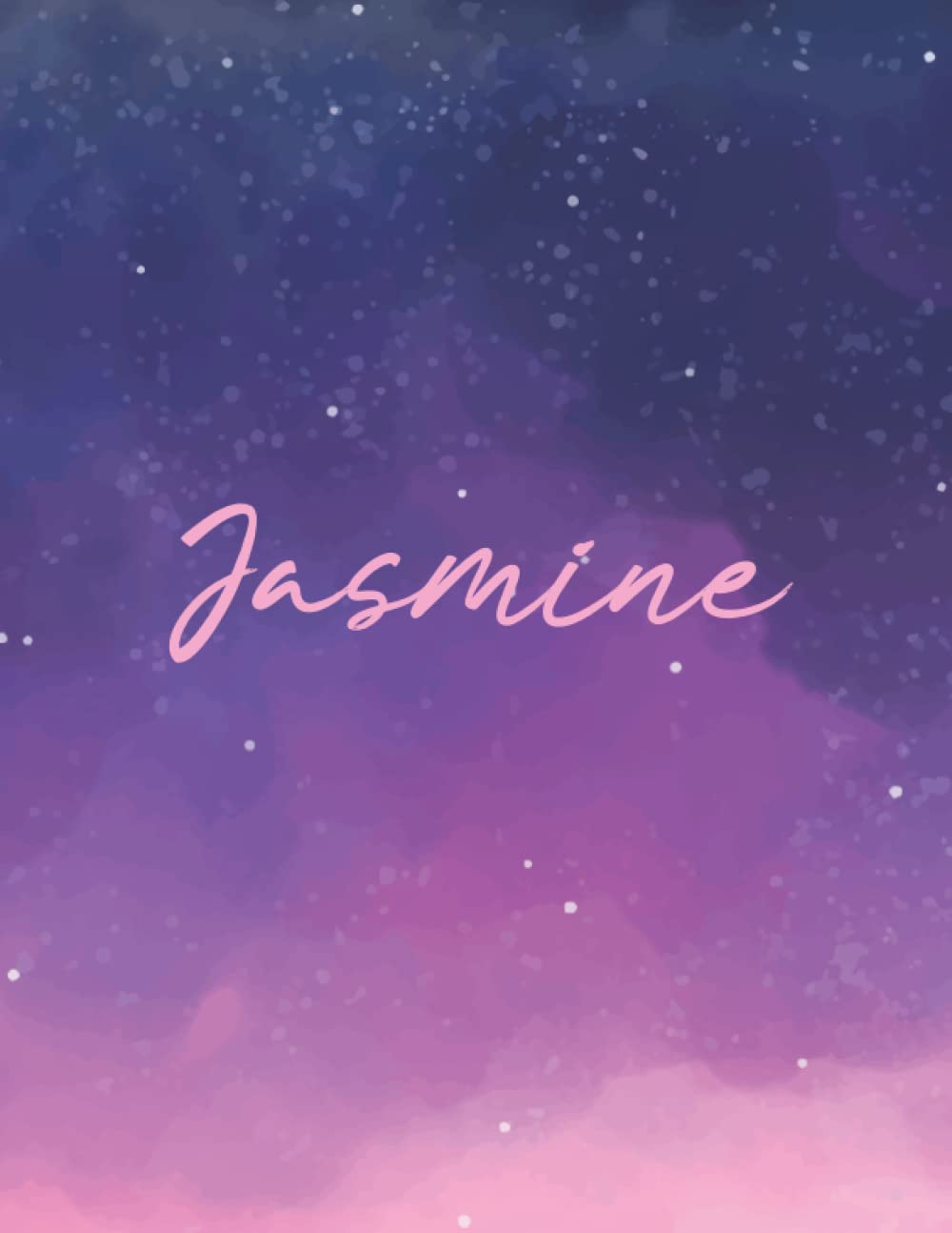 Jasmine: Journal Notebook Gray for Writing and Drawing, Blank | Calligraphy Dot Grid Journals | 8.5 x 11 inch - V.131