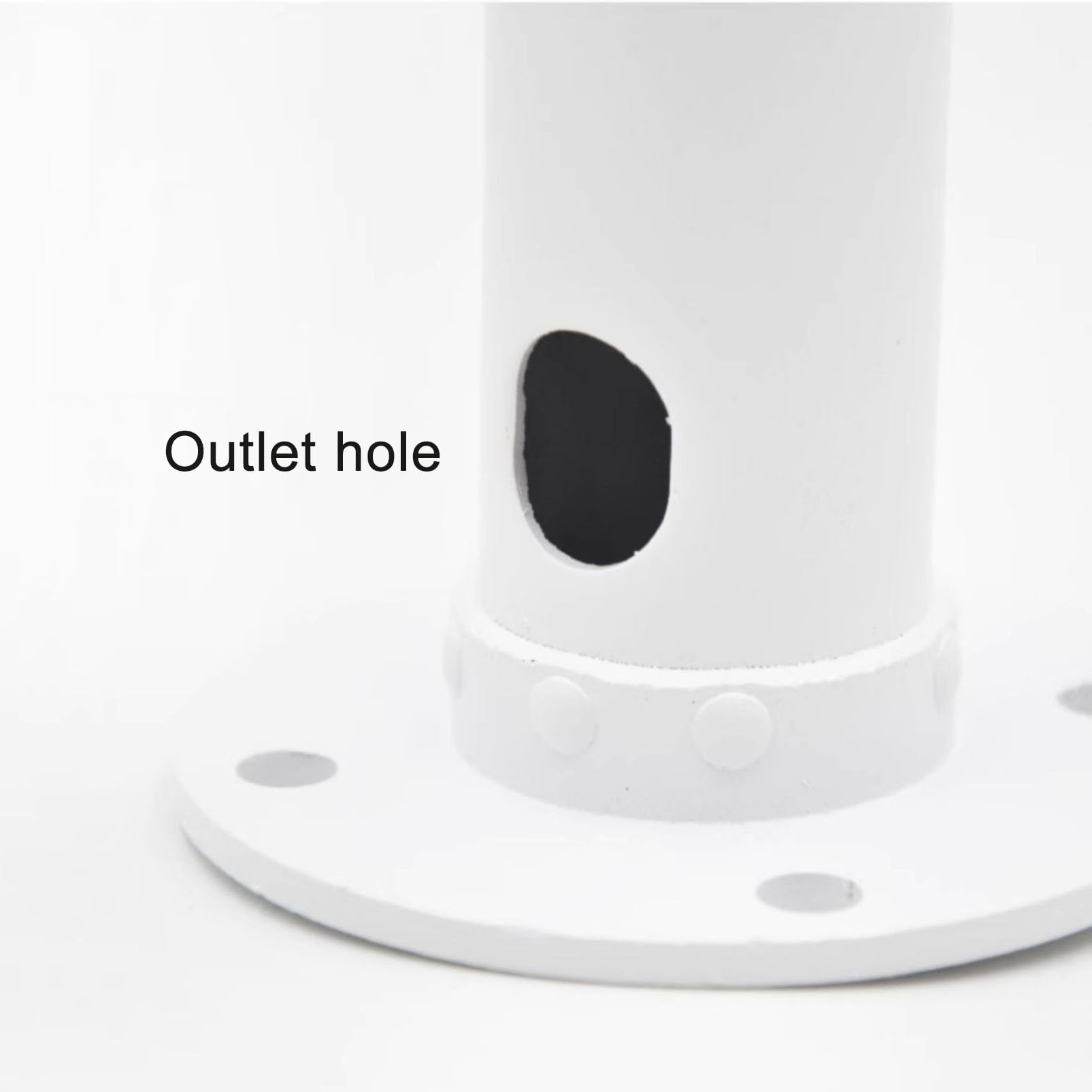 Support de fixation robuste pour caméra de sécurité – Support de plafond intérieur/extérieur pour caméras solaires – Support rotatif réglable pour poteaux verticaux – Design en acier