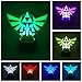 LED-Videospiellampe The Legend of Zelda Triforce, Hyrule, Logo, Farbwechsel, USB-Nachtlicht und Dekoration LED Logo günstig Kaufen-LED-Videospiellampe The Legend of Zelda Triforce, Hyrule, Logo, Farbwechsel, USB-Nachtlicht und Dekoration