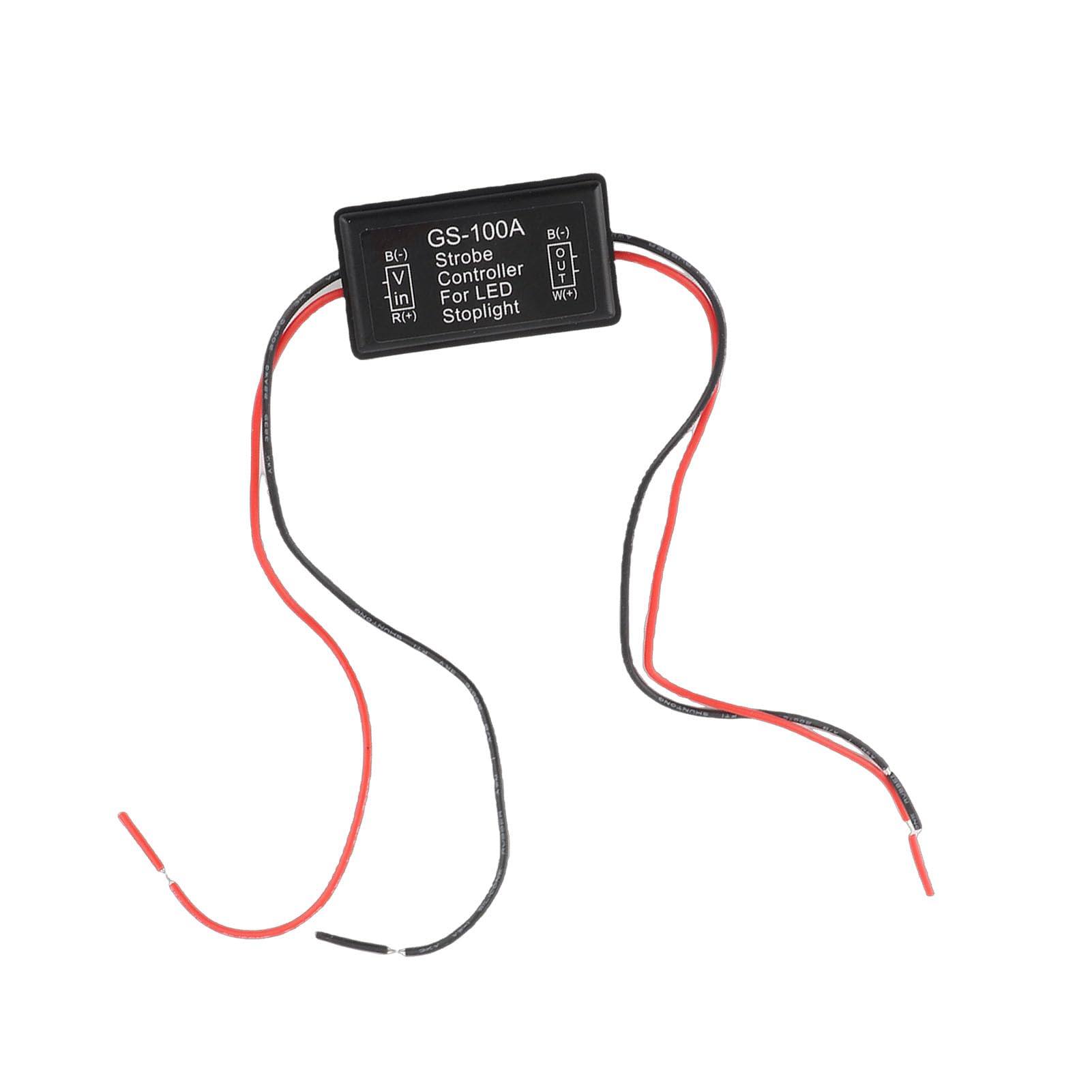 GS 100A LED-Blitzsteuermodul, Strobe-Controller für Bremslichter, 12V 24VDC Blitzmodul mit 3 Blitzmodi, Ideal für Autos und Motorräder