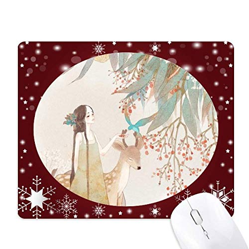 Tapis de souris style classique chinois hiver illustré garçon fille original