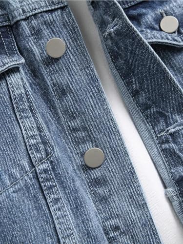 Image of GRECIILOOKS Men'S Denim Jacket | Classic Regular Fit Jeans Jacket For Men | Stylish Branded Jackets For Men - Timeless Casual Wear