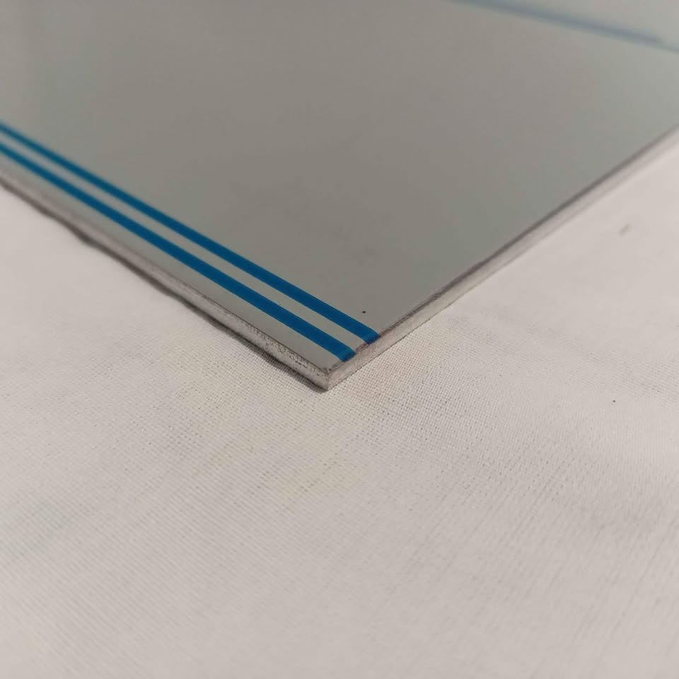 Aluminum Sheet Metal Plate Flat Alloy 1/8" (.125) x 3 Ft Long x 10" Wide 5052 H32 with Protective Film 36 inches x 10 inches