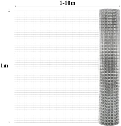 304 Stainless Steel Welded Wire Mesh - 10mm Hole Hardware Cloth for Poultry Enclosure, Garden Fencing, Durable Chicken Wire, Outdoor Use, Sturdy Woven Net