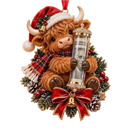 Christmas Cute Animal Cash Gift Ornament, Money Holder Hanging Decoration - image 1