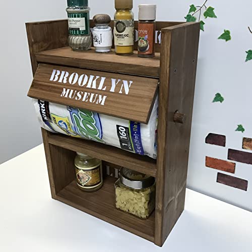 3段スパイスラック(オールチーク) 奥行14cm kazu工房 木製 食器 調味料ラック キッチンペーパー収納 調味料収納ラック おしゃれ 大容量 キッチンラック 台所デスクトップ 調味料収納 調味料棚 台所収納ラック