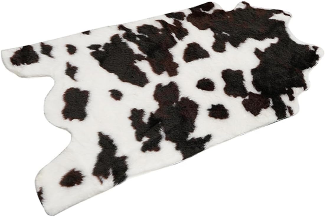SOLUSTRE 1Pc Cow Pattern Floor Mat Slip Bathroom Pad Non Skid Design for Kitchen Living and Bedroom Soft Comfortable Material