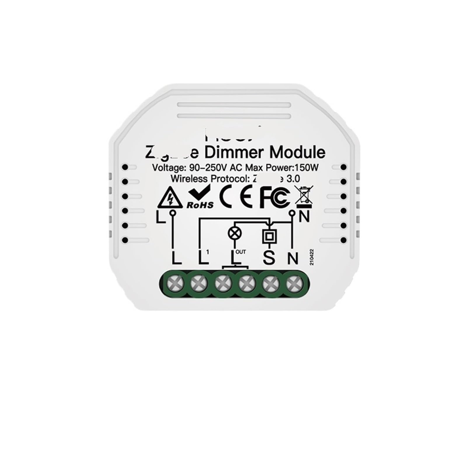 Module de gradation 90-250V mini interrupteur connecté 1/2 voies pour maison intelligente