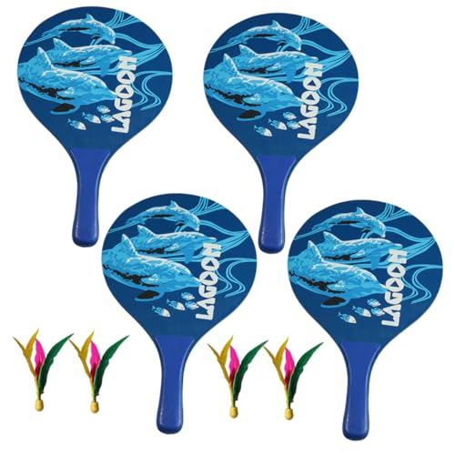 iplusmile Juego De 2 Raquetas De Bádminton para Deportes Al Aire Libre Volantes Juguetes para Juguetes Deportivos para Padres E Hijos