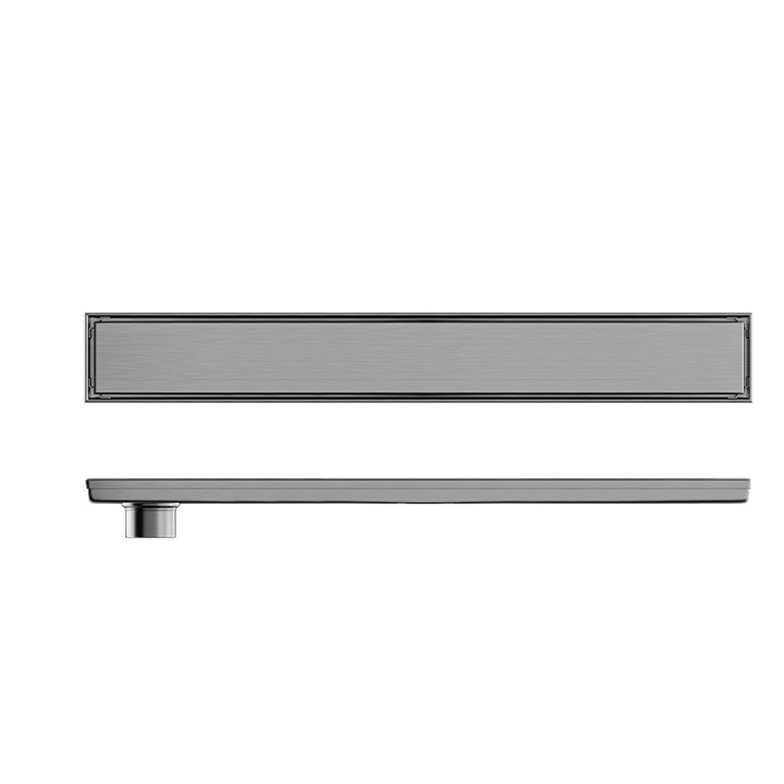 Caniveau de douche linéaire acier inoxydable grille amovible pour évacuation carrelage