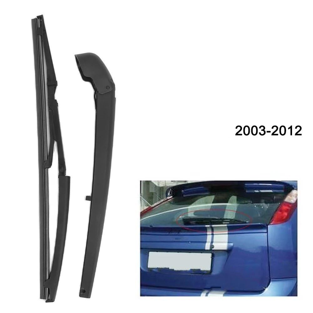 Kit Braccio E Spazzola Tergicristallo Posteriore per Fiat per Panda 169 2003-2012