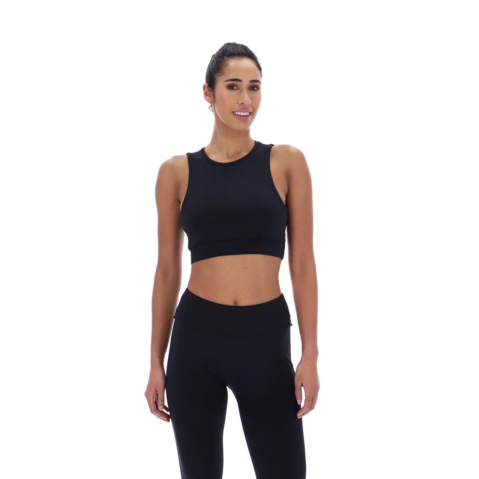 Ted Baker Women's Black Aria Ruffle Yoga Bra In | Size: Large