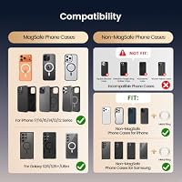GMETINK Magnetischer Doppelring Handygriff Ständer kompatibel mit MagSafe – Ansicht 8