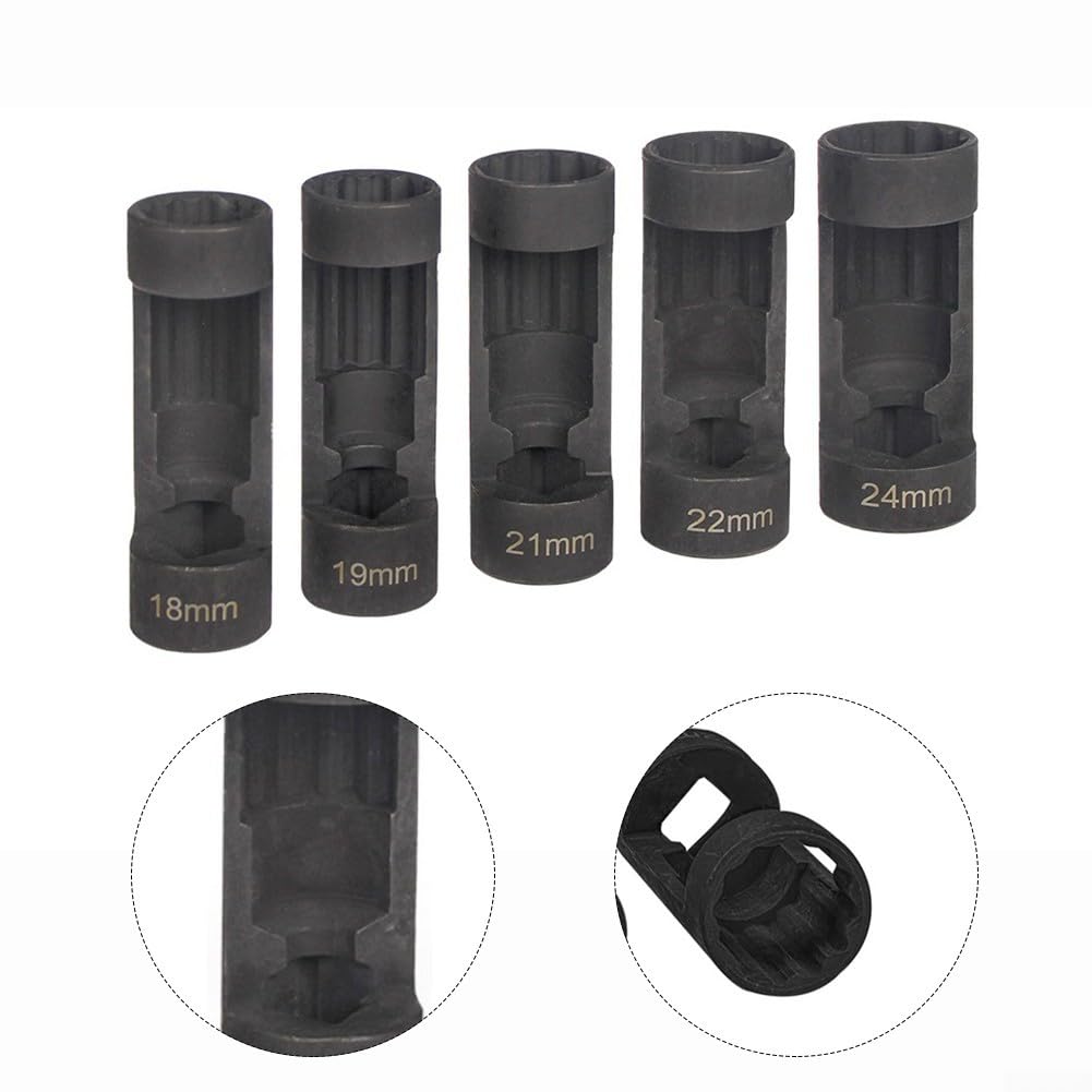 Set 5 Bocas Estruturas 18-24mm para acero Vanadio Cromo Set 5