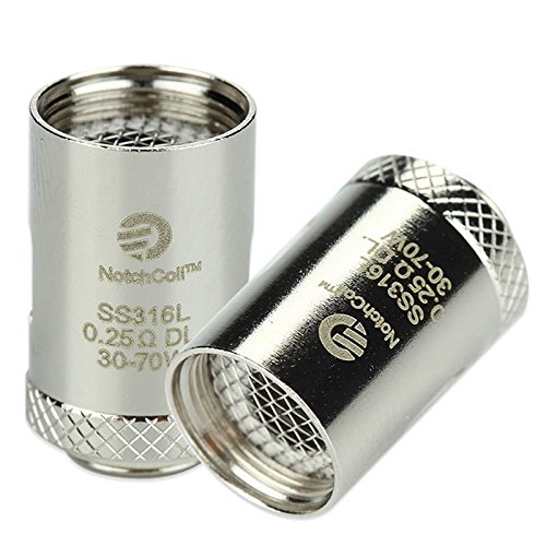 5er Pack Cubis BF SS316 Notch Verdampferköpfe Joyetech, Zubehör/Widerstand:0.25 Ohm + Cuboid Mini (Ohne Nikotin und…