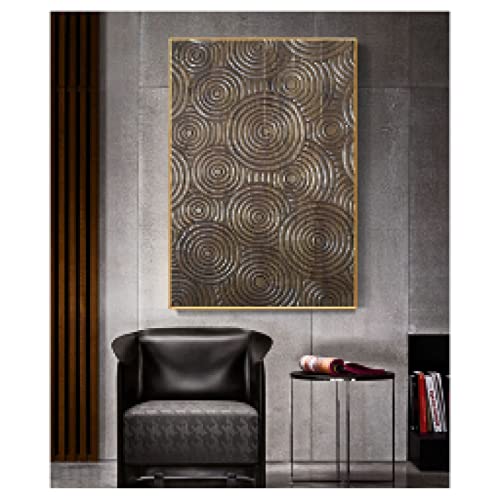 Pósteres de lona circulares dsdsgog con textura visual de madera 3