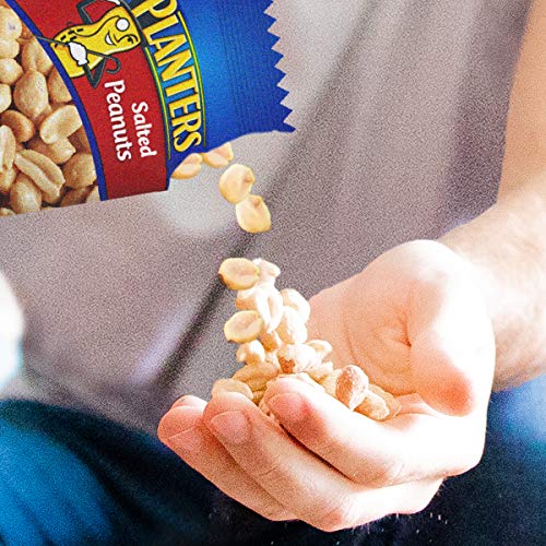 Planters Salted Peanuts, 1 Oz. Bags (48 Pack) - Snack Size Peanuts With Sea Salt & Simple Ingredients - Convenient Snacking - On The Go Snacks - Kosher #TOP6