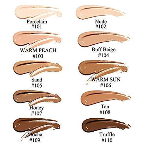 2PCS Matte Oil Control Concealer Foundation Cream,30ml Natural Moisturizing Highlighting Long Lasting Waterproof Matte Liquid Foundation