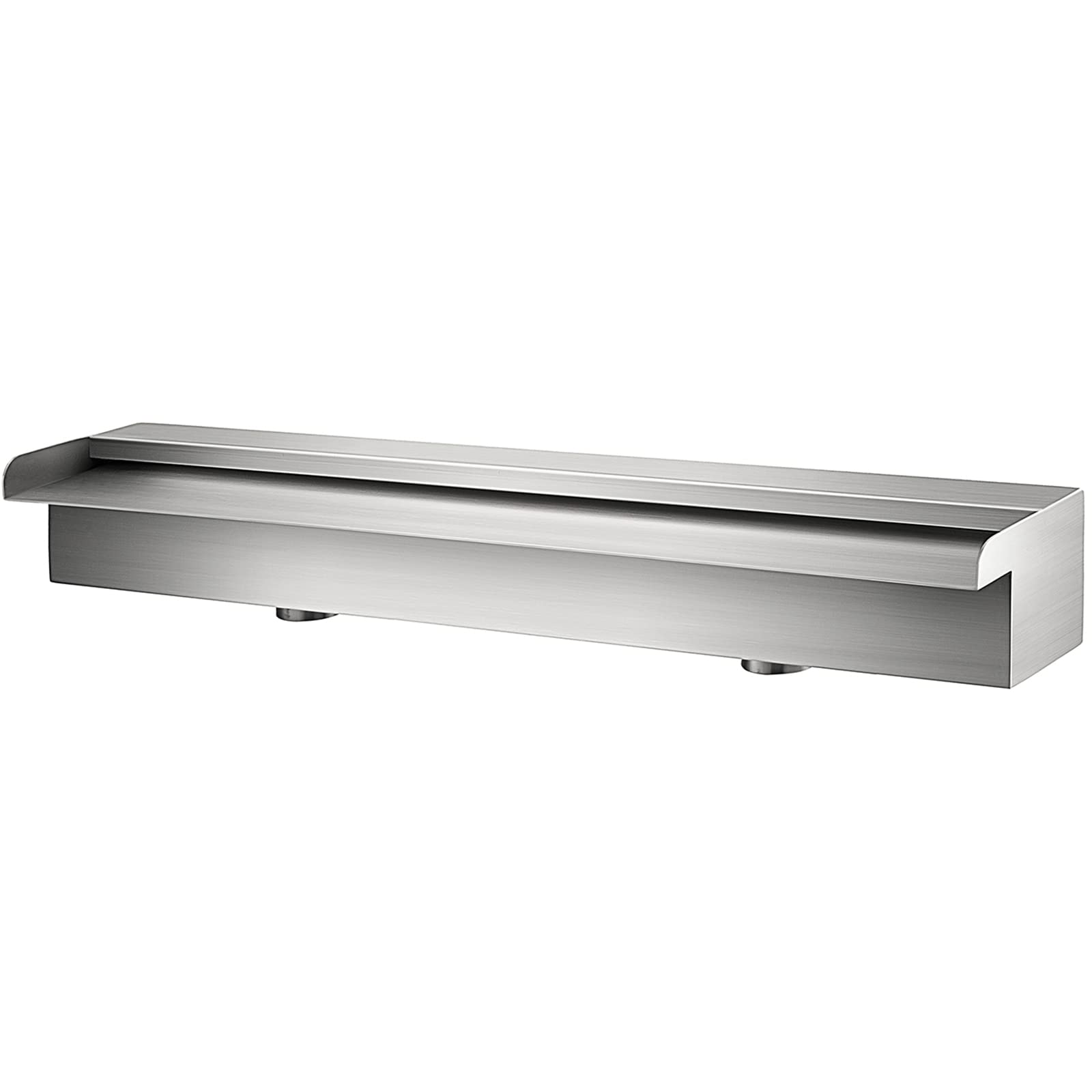VEVOR Cascada de Agua de Acero Inoxidable 150 x 11.4 x 7.8 CM Fuente de Cascada Cascada Agua Acero Inoxidable Fuente Rectangular para Piscina