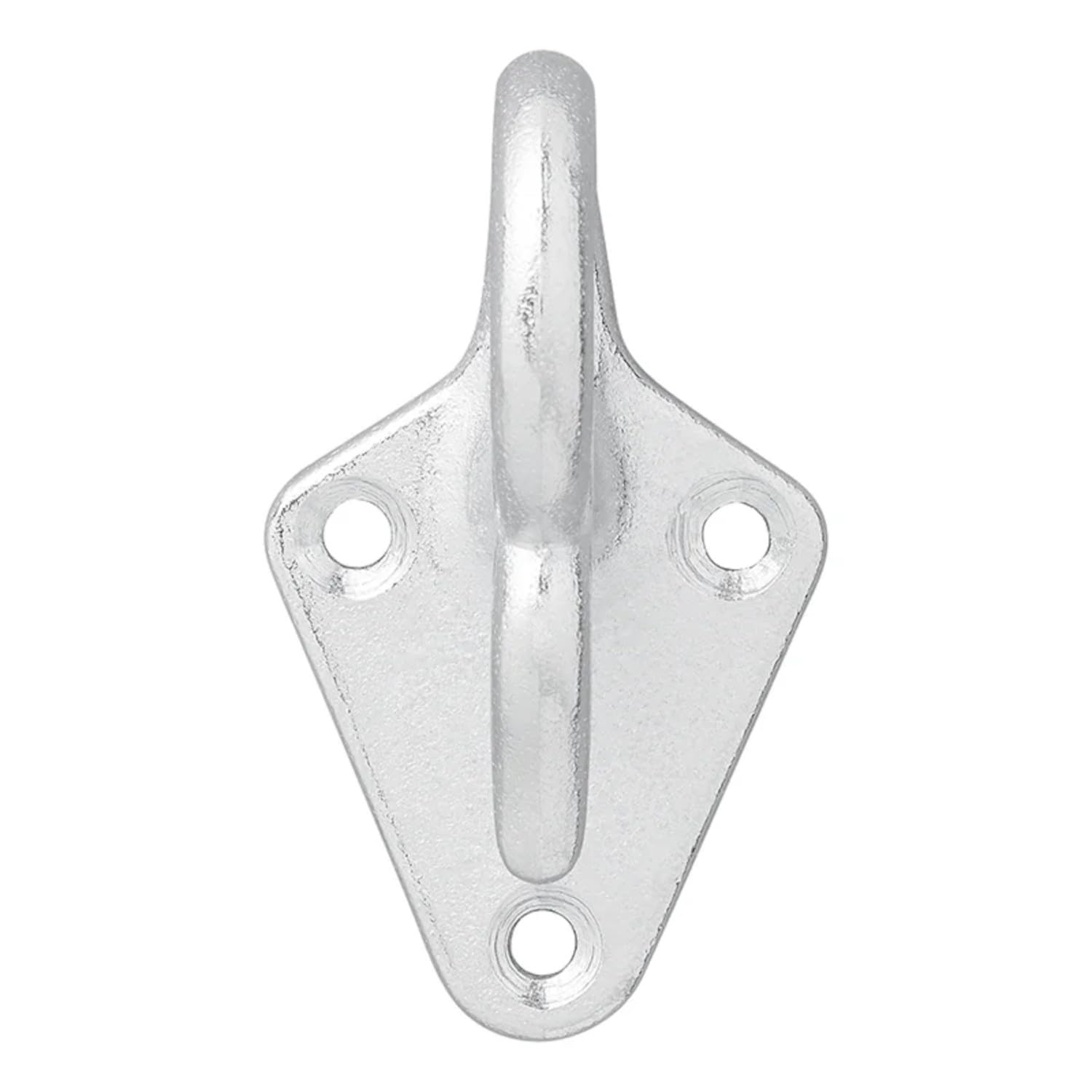 50 STK Dreilochplanenhaken Anhänger Gusseisen feuerverzinkt 70 x 40 mm | ilberne Metallhaken mit je 56 g, als Planenhaken, Netzhaken, Spannhaken und Zurrhaken für Anhänger nutzbar