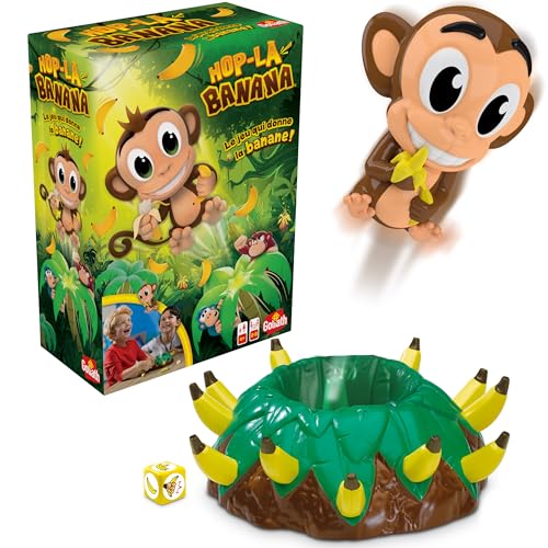 Goliath - Hop La Banana - Jeux de Société pour Enfants dès 4 Ans - Jeux d'Actions d'Adresse et Rapidité - A Jouer en Famille de 2 à 5 joueurs -...
