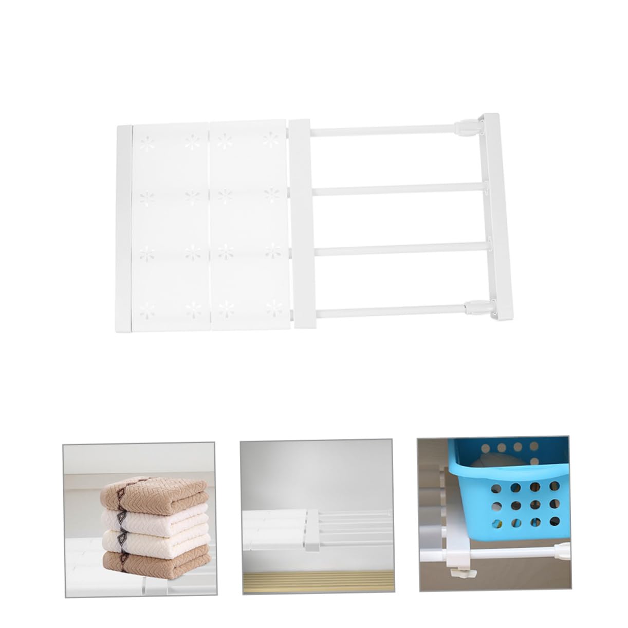 1set Ripiani Regolabili Per Armadio Ripiano Telescopico Per Scarpe e Borse Scaffale Sospeso Design Resistente Per Ottimizzare Spazio Armadi e Armadietti Facile Da Installare e