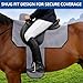Dr.sendesi Western Saddle Cover Waterproof 600D Oxford – Heavy Duty Horse Saddle Seat Cover with 6 Elastic Straps, Full Protective Cover for Western Saddles for Horses (Gray)