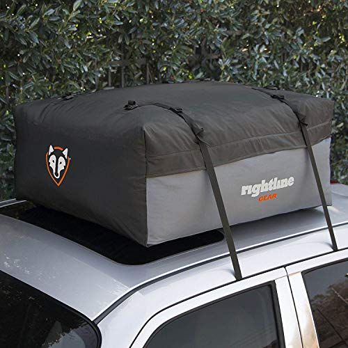 Rightline Gear Sport 2 Waterproof Rooftop Cargo Carrier For Top Of Vehicle, Attaches With Or Without Roof Rack, 15 Cubic Feet, Black #TOP2