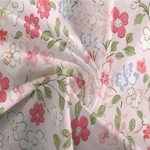 Juego de cama con cremallera y estampado digital 3D floral de microfibra transpirable 8