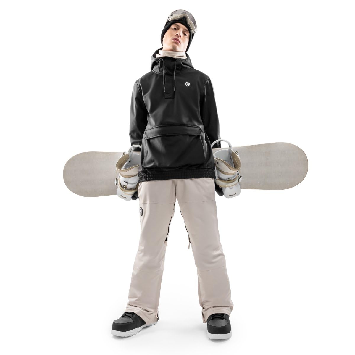 SIROKO - Veste de Snowboard avec Poche Kangourou W3 North Ice