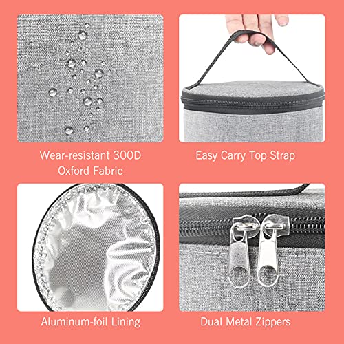 Karlak Draagbare oven, 12 V, auto-voedselverwarmer, persoonlijke mini-oven met digitaal display, temperatuurinstelling, elektrische autoverwarming, lunchbox voor wegtrip, camping, picknick, onderweg, kantoorwerk - Afbeelding 3