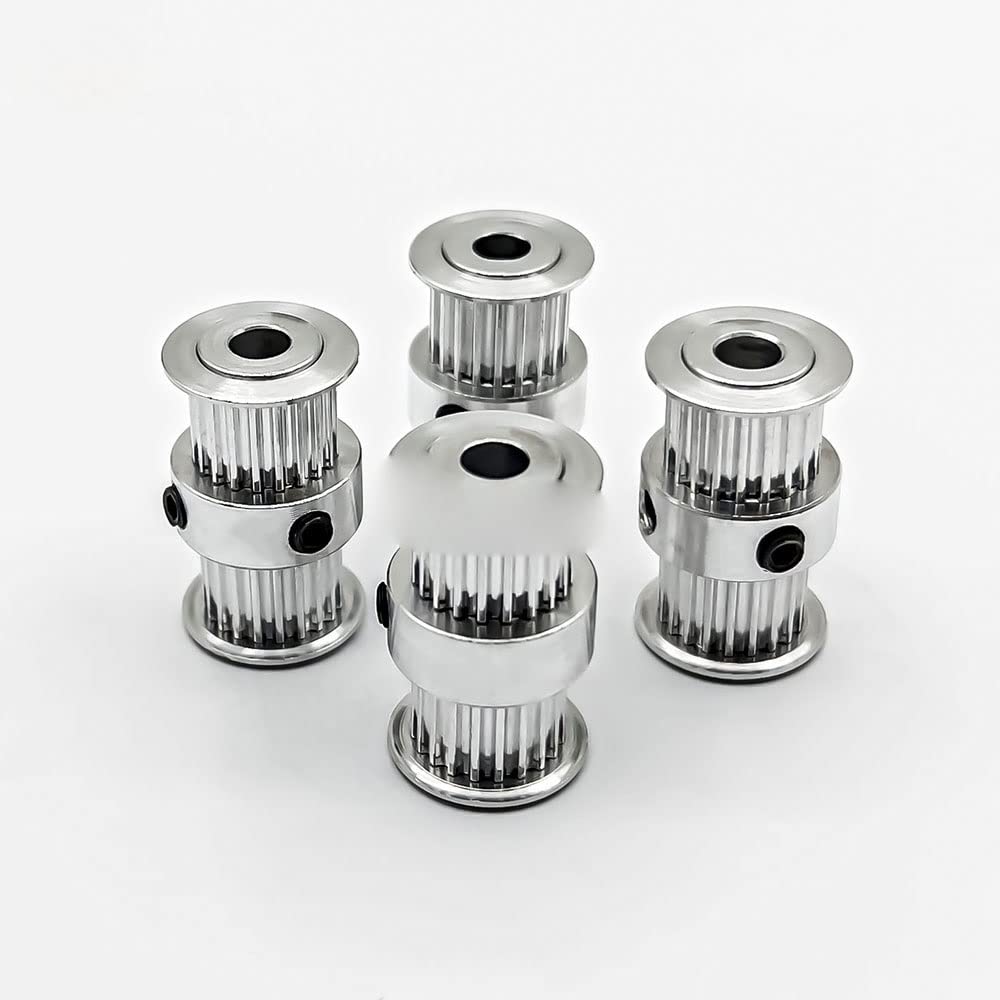 GT2 20 Zähne Zahnriemenscheibe Bohrung 5/6/6,35/8 mm Riemenbreite 9 mm 2GT Doppelkopf Typ 20T Spannrad Synchron Ultimater2(6.35mm,10pcs9mm)