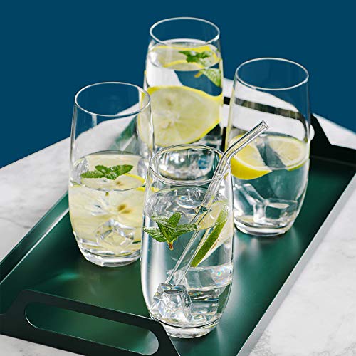 CUKBLESS Highball Glasses Set of 6 - Crystal Tall Drinking Glasses - Cocktail Glass Cups for Mojito, Juice, Beverage, and water - 19 Oz - Thumbnail 3