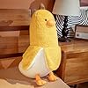 PEACH CAT Banana Duck Plush Toy Cute Plushie Hugging Plush Pillow Duck Stuffed Animal for Girls and Boys Yellow 35.4" #1