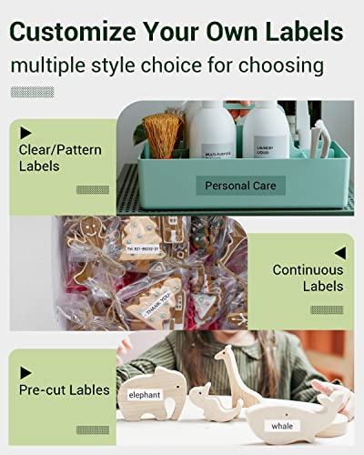 Phomemo Label Makers D35 Laberler, Bluetooth Portable Sticker Printer, D30 Label Maker 2022 Version,Support Pre-Cut/Continuous Paper,Home,Office Organization,Gift For Halloween,Christmas #TOP3