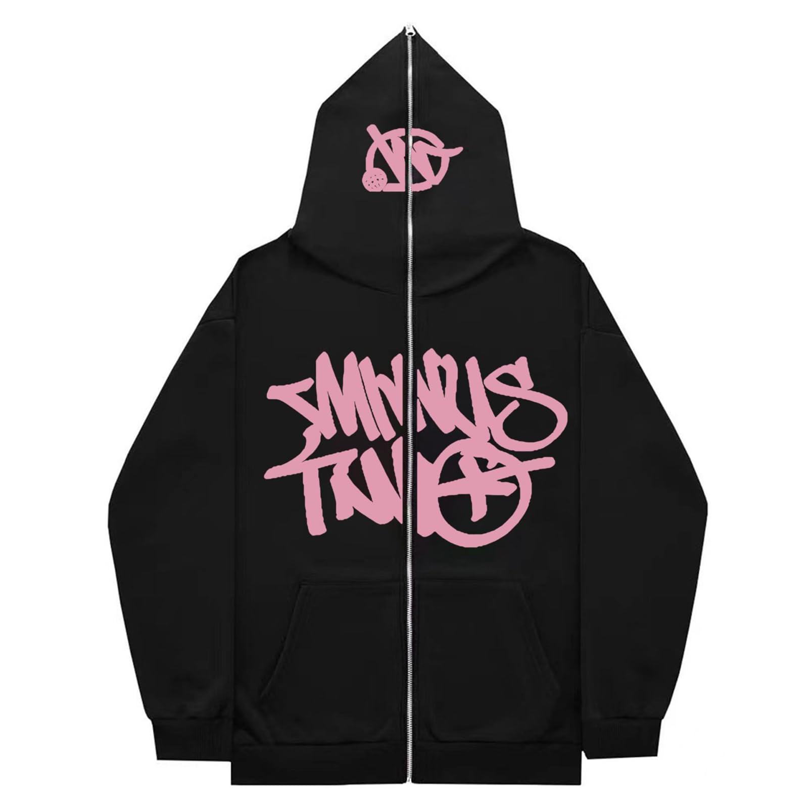 TONGFENG Minus-Two Men's Hooded Sweatshirt, Minus-Two Zip Hoodie