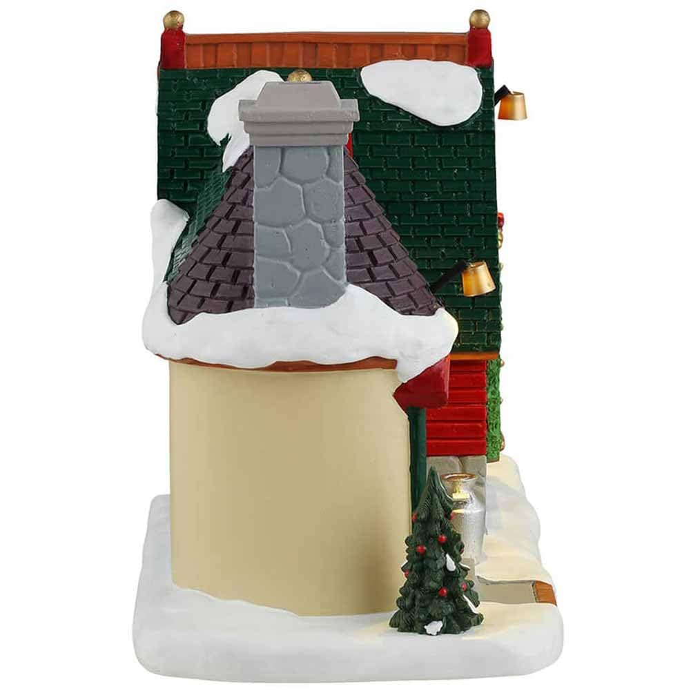 LEMAX Edificio illuminato led "Santa's Snack Shack" in resina H13.9 x 21.5 x 10 cm