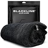 Blackline 24'x36' Twisted-Loop Car Drying Towel, 1300GSM, Streak Free, Lint Free, Reusable - Car Accessories, Microfiber Cleaning Cloth for Car, Truck, SUV - One Pass is All You Need