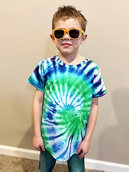 Image of Boys Tie Dye Shirt Size 4-14 Hippies Senior Rainbow Tees T Shirts for Kids | Tees T shirts for Kids
