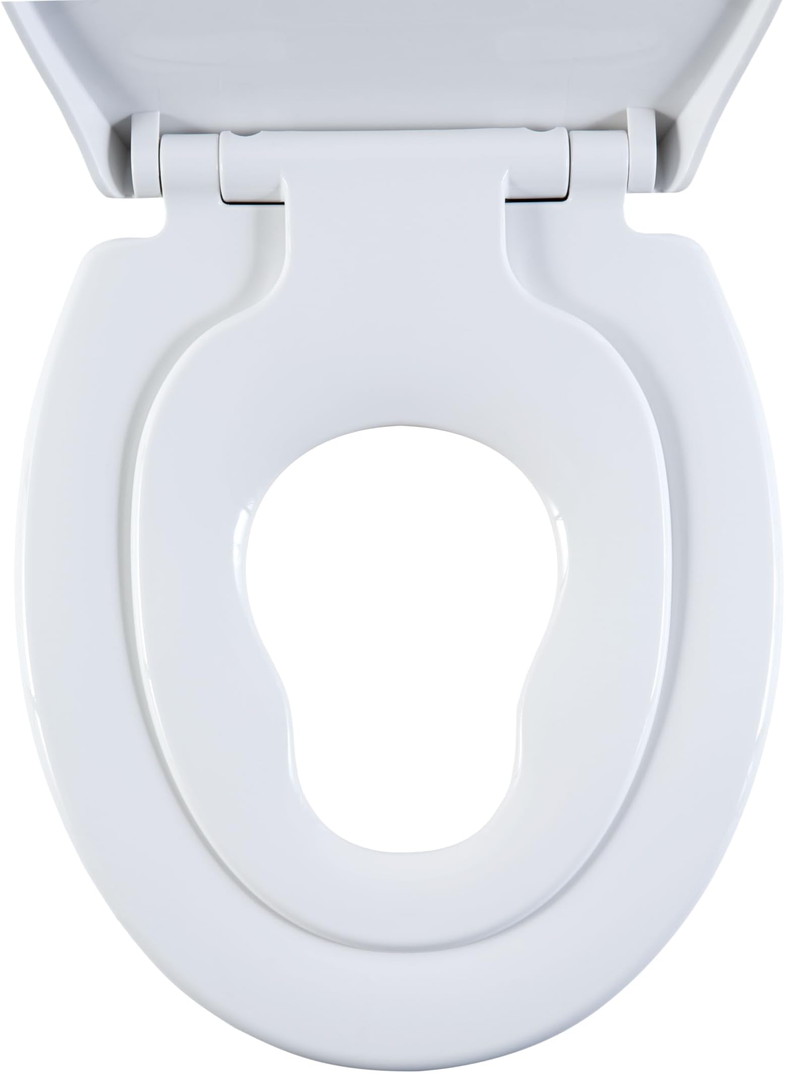 AQUALONA® Premium Thermoplastic Family Toilet Seat Soft Close Hard-Wearing Seat with One Button Hinge Release, Easy to Clean and Install with Universal Fittings, (Family Seat)
