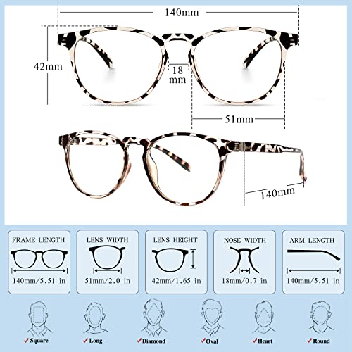 Image of Blue Light Blocking Glasses for Women /Men - 4-Pack Computer Reading /Gaming /TV /Phone Glasses, Anti-Glare