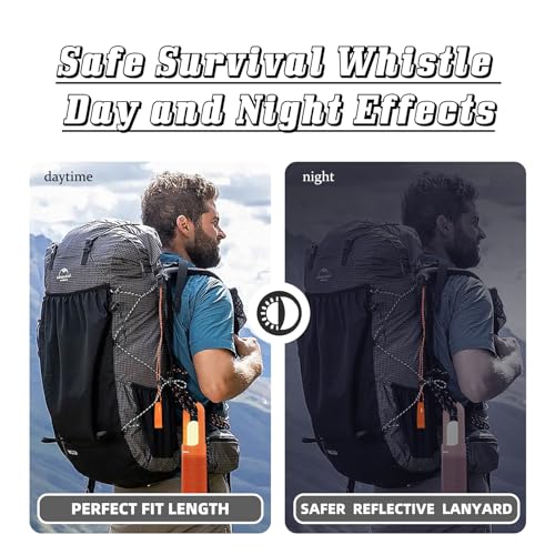 Eayson 4Pcs Emergency Whistle With Adjustable Lanyard, Loud Plastic Whistles For Boat Fishing Hiking Kayaking Camping Safety Survival Signal thumb #2