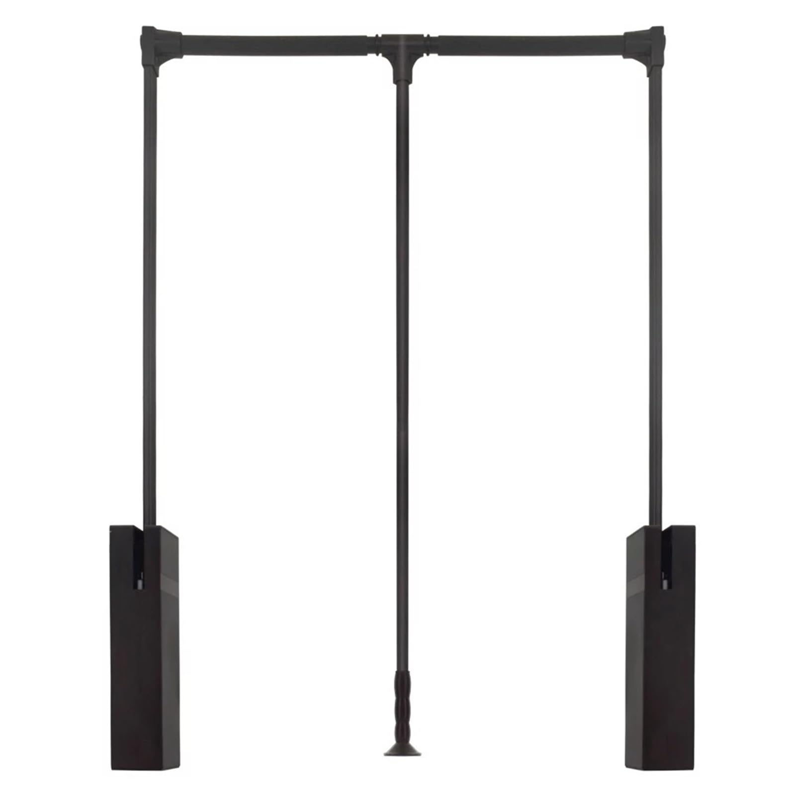 Genérico Barra de Armario Extensible abatible - Barra de Armario retráctil Ajustable de 510-1210 mm - Perchero Que Ahorra Espacio para una fácil organización y fácil Acceso.