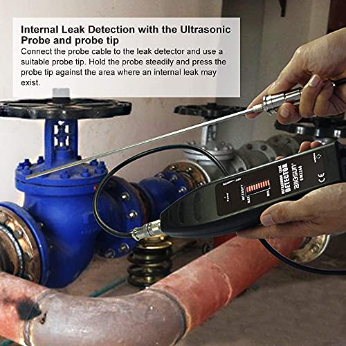 Allsun Pro Ultrasonic Leak Detector Transmitter Hvac Automotive Electronic Stethoscope Engine Diagnostic Machine Noise Monitor 36-44Khz Air Gas Water Dust Leak Pressure Vacuum Tool thumb #5