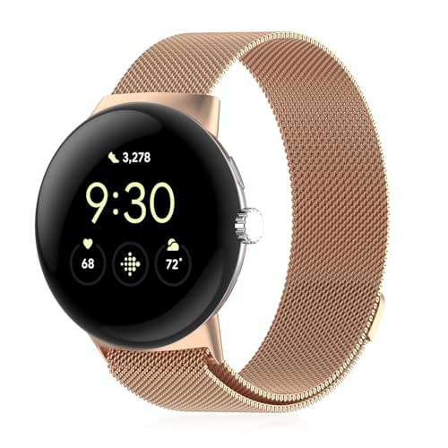 Correa metálica ajustable para Pixel Watch 45mm miniatura 1