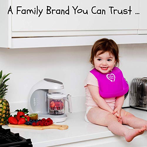 Baby Food Maker | Baby Food Processor Blender Grinder Steamer | Cooks & Blends Healthy Homemade Baby Food In Minutes | Self Cleans | Touch Screen Control | 6 Reusable Food Pouches #TOP5