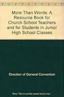 More Than Words: A Resource Book for Church School Teachers and for Students in Junior High School Classes B000PCNMS0 Book Cover