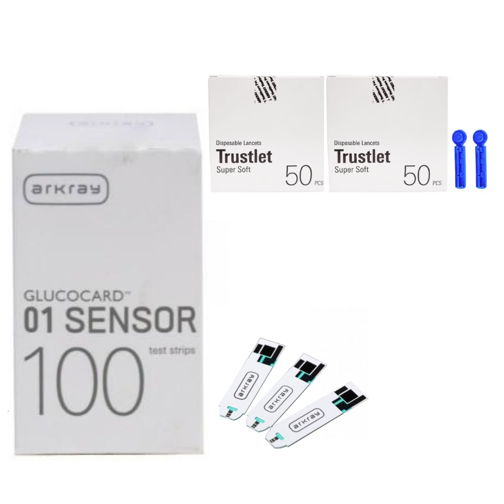 ARKRAY Glucocard 01 Mini 100 Strips with 100 Lancets-image-38