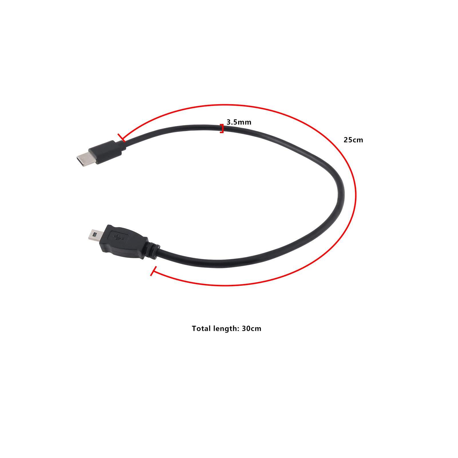 Unbekannt Cavo Adattatore USB 2.0 Maschio Al Mini Piatto 8-pin Maschio UC-E6 /CB-USB7, 5 Feet (1.52 Metri), Compatibile Con Fotocamera
