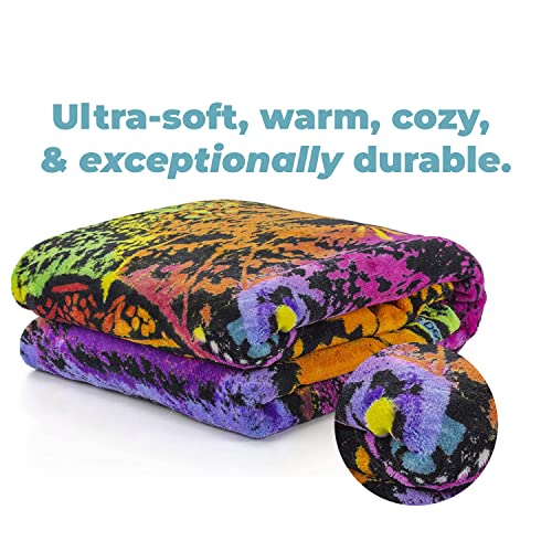 Dawhud Direct Colorful Cat Fleece Blanket For Bed, 50" X 60" Dean Russo 9 Cat Fleece Throw Blanket For Women, Men And Kids - Super Soft Plush Cat Blanket Throw Plush Blanket For Cat Lovers #TOP1